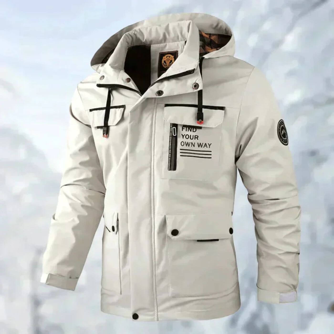 Marcus | Men's Hooded Jacket | Cargo Pockets · PNY