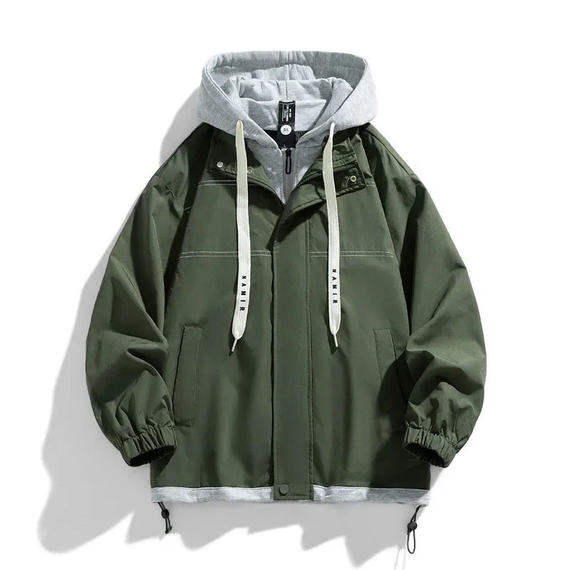 Marcus | Men's Hooded Jacket | Drawstring Collar · PNY
