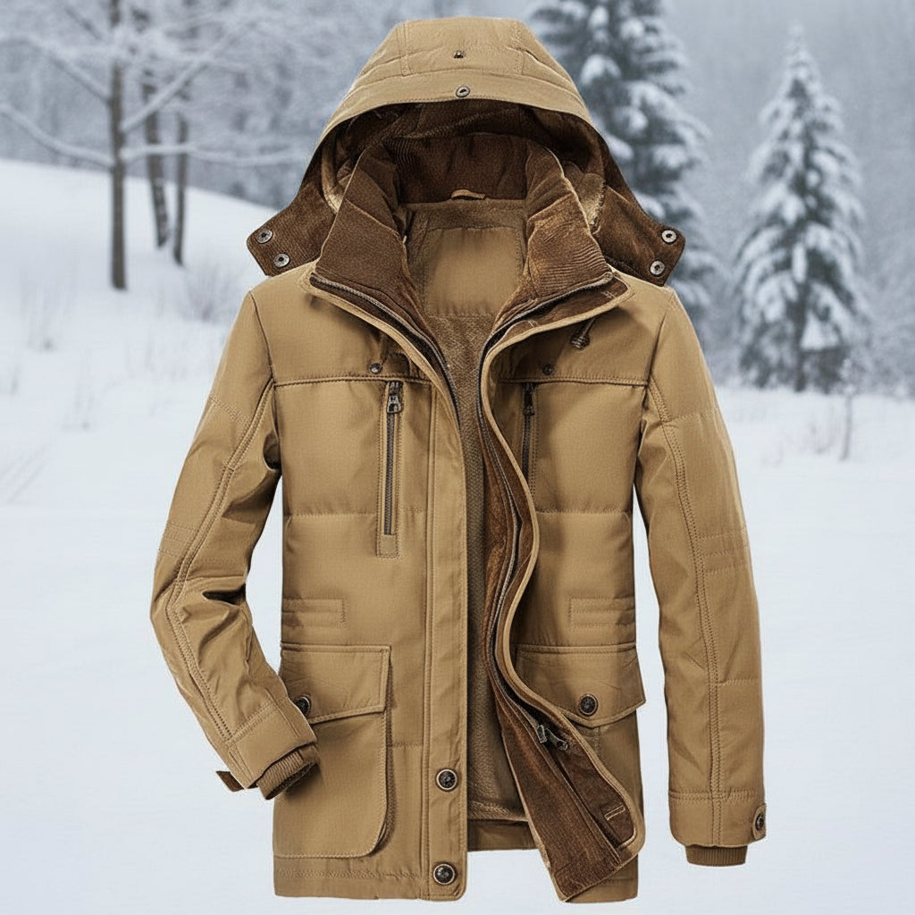 Marcus | Men's Hooded Parka | Fleece-Lined · PNY