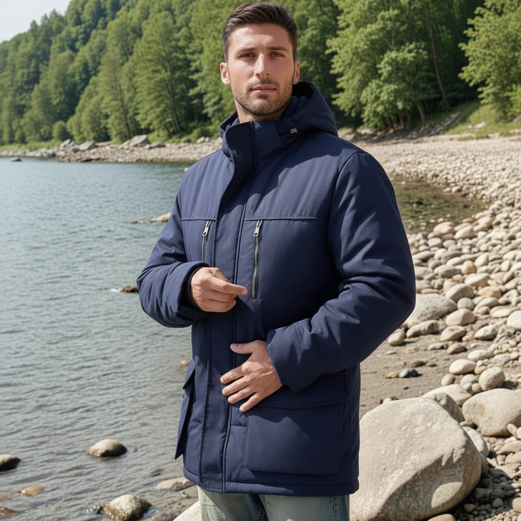 Marcus | Men's Hooded Parka | Fleece-Lined · PNY