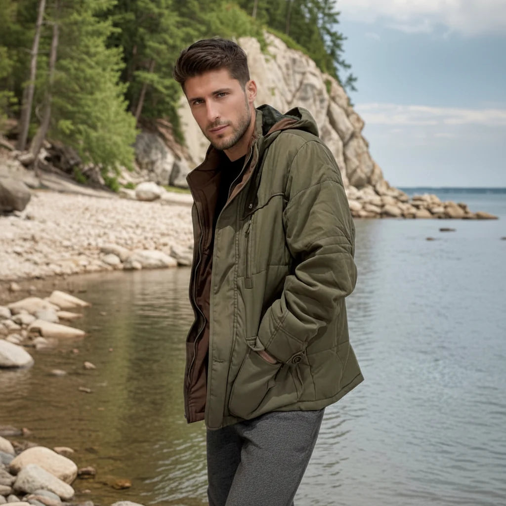Marcus | Men's Hooded Parka | Fleece-Lined · PNY