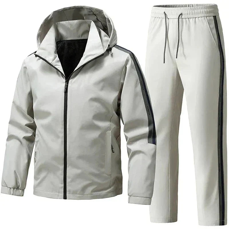 Marcus | Men's Hooded Tracksuit | Side-Stripe Two-Piece · PNY