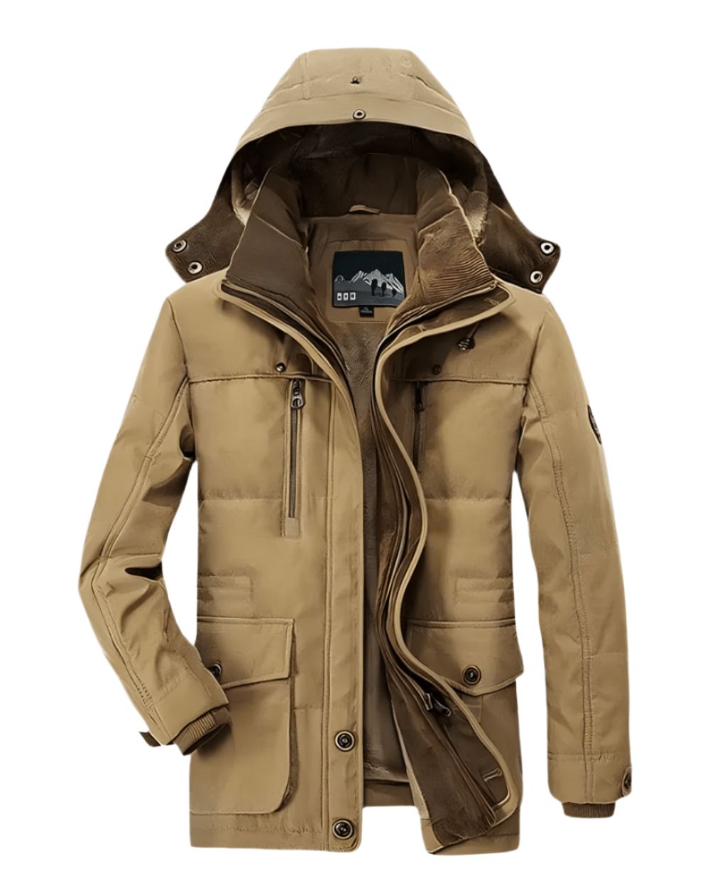 Marcus | Men's Hooded Winter Jacket | Fleece-Lined · PNY