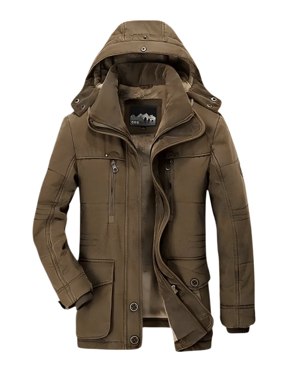 Marcus | Men's Hooded Winter Jacket | Fleece-Lined · PNY
