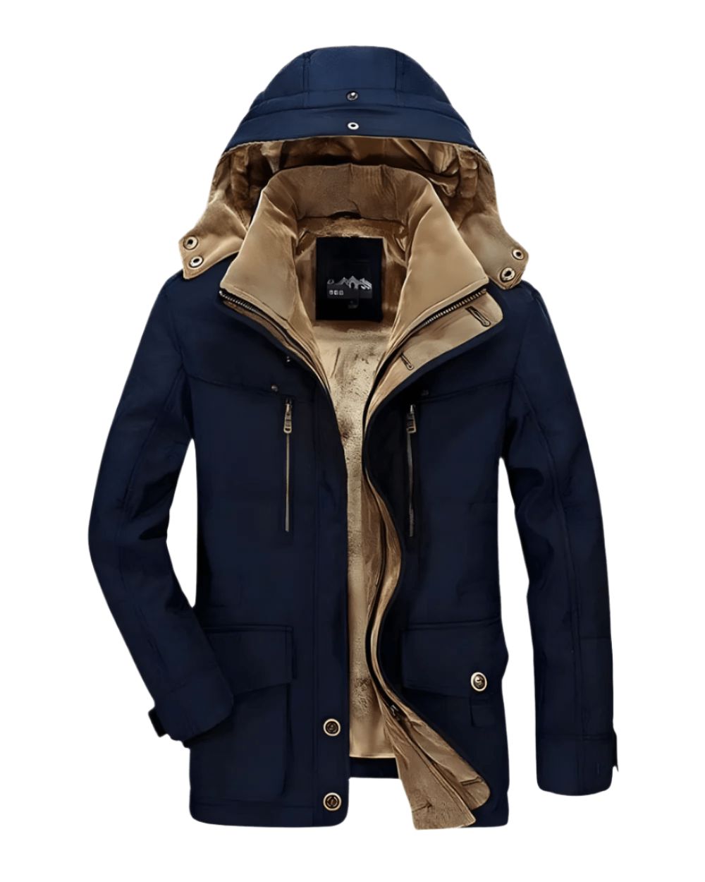 Marcus | Men's Hooded Winter Jacket | Fleece-Lined · PNY