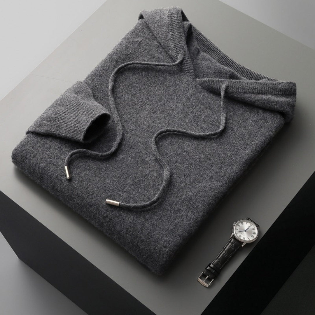 Marcus | Men's Knit Hoodie | Drawstring · PNY