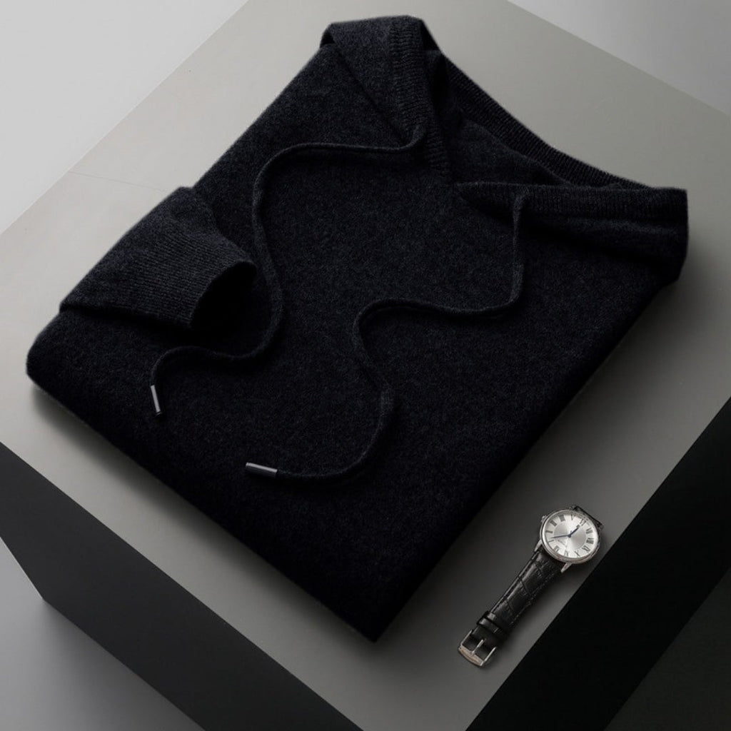 Marcus | Men's Knit Hoodie | Drawstring · PNY