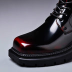 Marcus | Men's Lace-Up Boots | Glossy Finish · PNY
