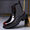 Marcus | Men's Lace-Up Boots | Glossy Finish · PNY