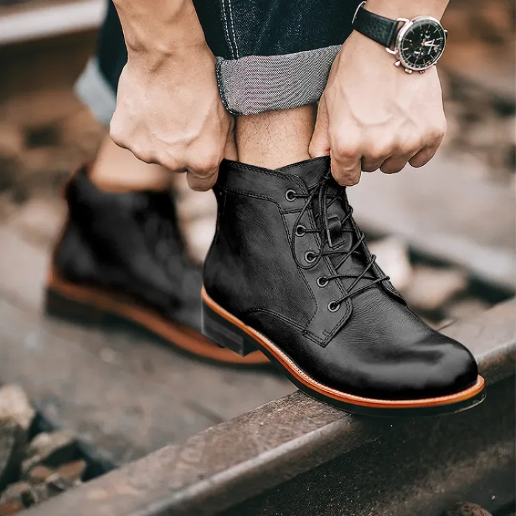Marcus | Men's Lace-Up Boots | Leather · PNY
