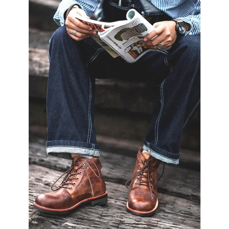 Marcus | Men's Lace-Up Boots | Leather · PNY