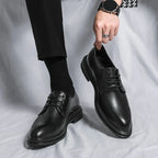 Marcus | Men's Lace-Up Derby Shoes | Glossy Finish · PNY