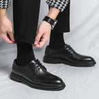 Marcus | Men's Lace-Up Derby Shoes | Glossy Finish · PNY