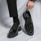 Marcus | Men's Lace-Up Derby Shoes | Glossy Finish · PNY