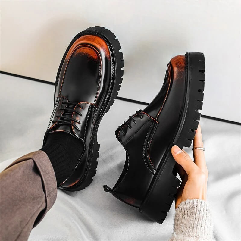 Marcus | Men's Lace-Up Derby Shoes | Platform Sole · PNY