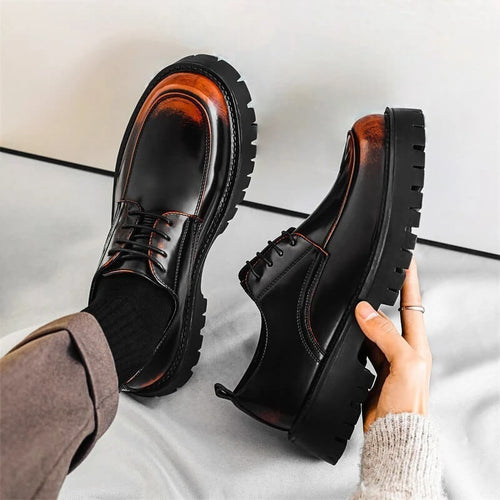 Marcus | Men's Lace-Up Derby Shoes | Platform Sole · PNY