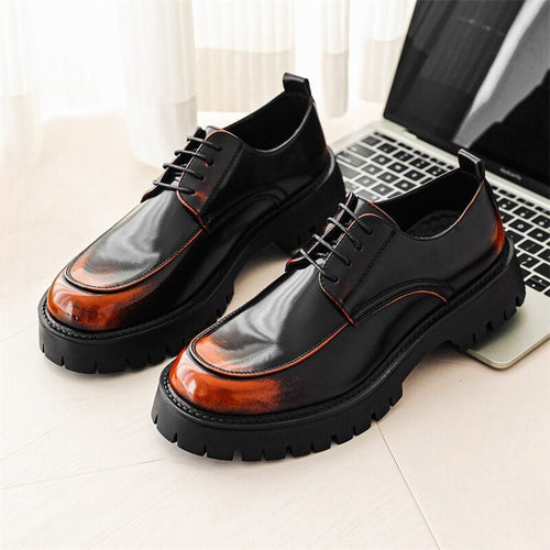 Marcus | Men's Lace-Up Derby Shoes | Platform Sole · PNY