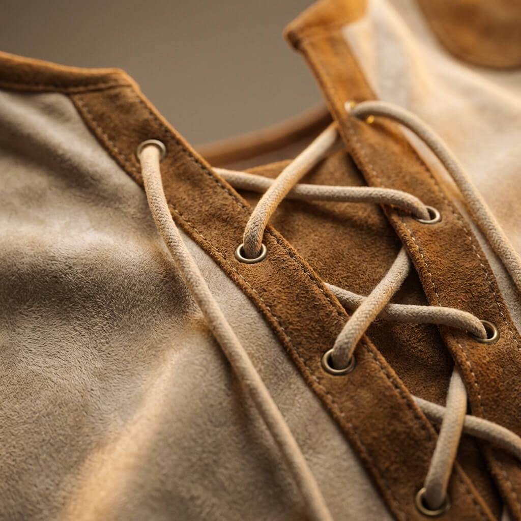 Marcus | Men's Lace-Up Shirt | Elbow Patches · PNY