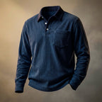 Marcus | Men's Long-Sleeve Polo | Chest Pocket · PNY