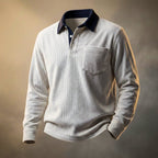 Marcus | Men's Long-Sleeve Polo | Chest Pocket · PNY