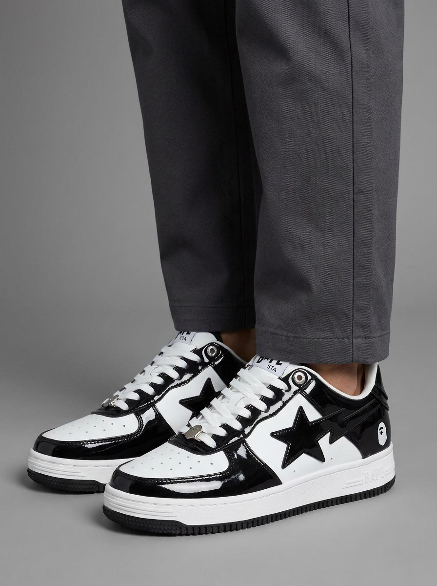 Marcus | Men's Low-Top Sneakers | Star Patch · PNY