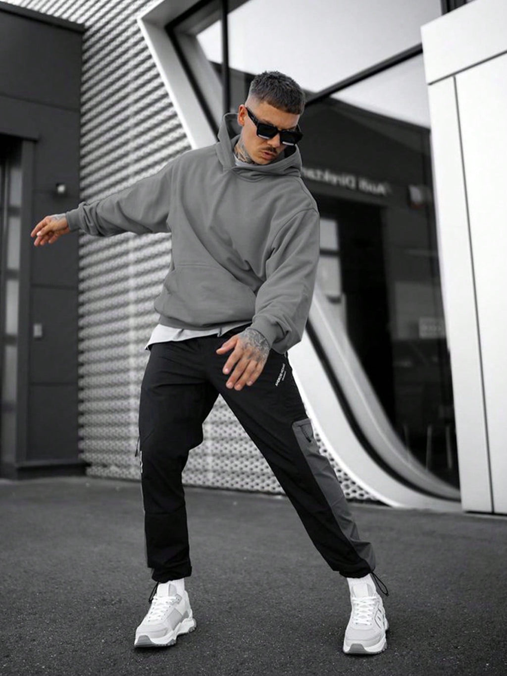 Marcus | Men's Oversized Hoodie | Kangaroo Pocket · PNY
