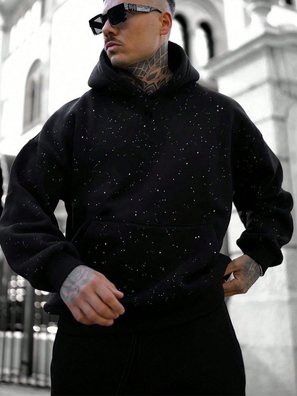 Marcus | Men's Oversized Hoodie | Kangaroo Pocket · PNY
