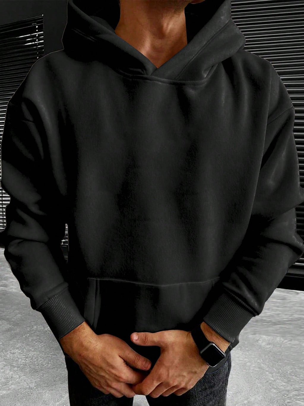Marcus | Men's Oversized Hoodie | Kangaroo Pocket · PNY