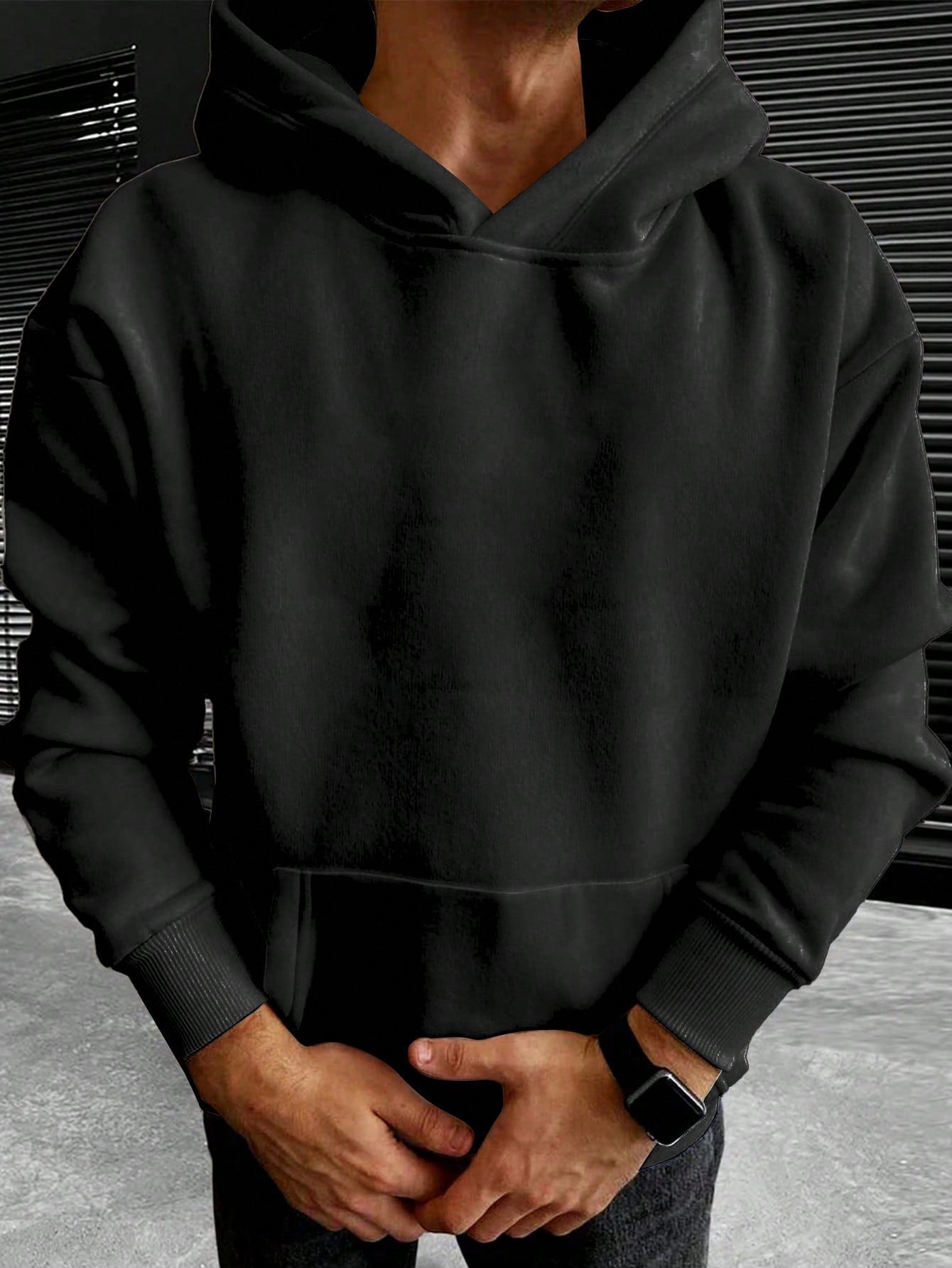 Marcus | Men's Oversized Hoodie | Kangaroo Pocket · PNY