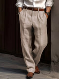 Marcus | Men's Pleated Trousers | Straight Leg