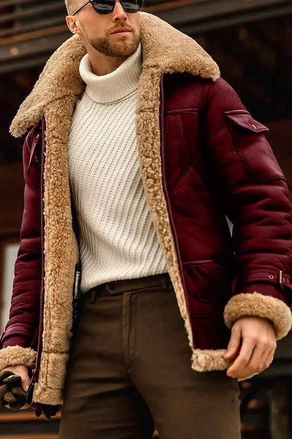 Marcus | Men's Shearling Leather Jacket | Fur-Lined · PNY