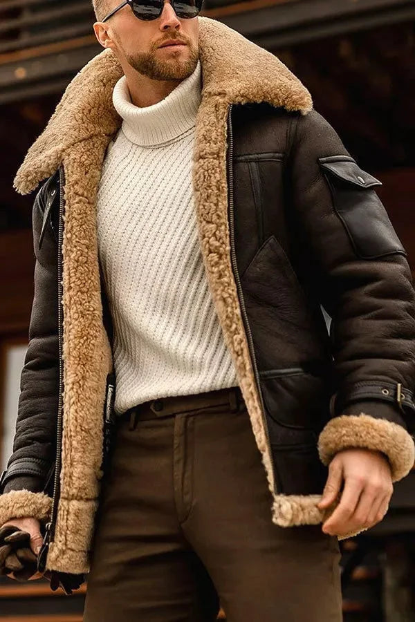 Marcus | Men's Shearling Leather Jacket | Fur-Lined · PNY