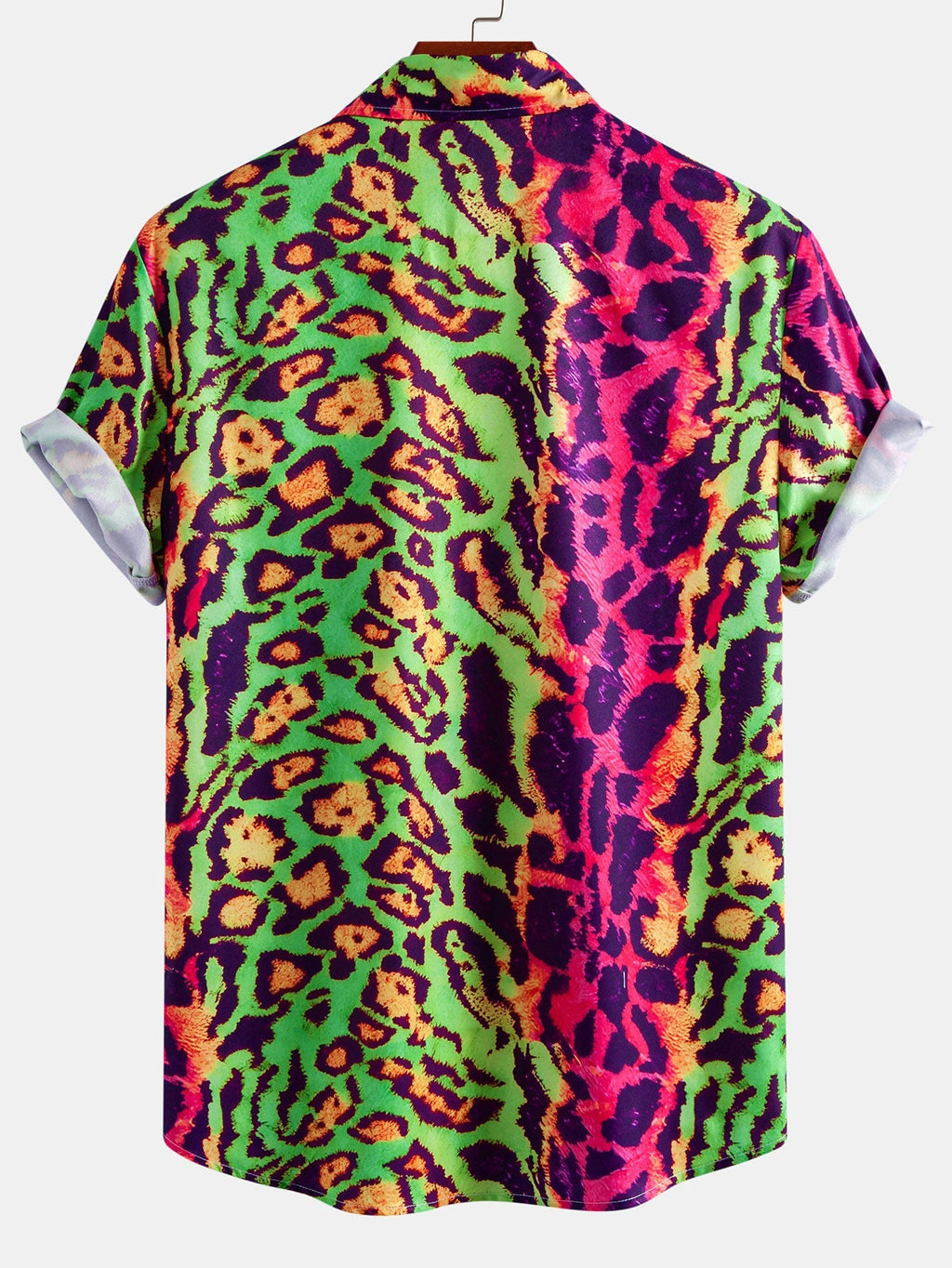 Marcus | Men's Short-Sleeve Shirt | Leopard Print · PNY