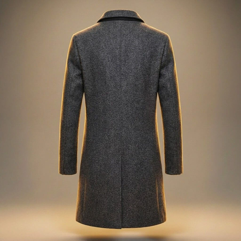 Marcus | Men's Single-Breasted Overcoat | Notch Lapel · PNY