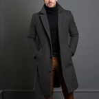 Marcus | Men's Single-Breasted Overcoat | Notched Lapel · PNY