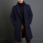 Marcus | Men's Single-Breasted Overcoat | Notched Lapel · PNY
