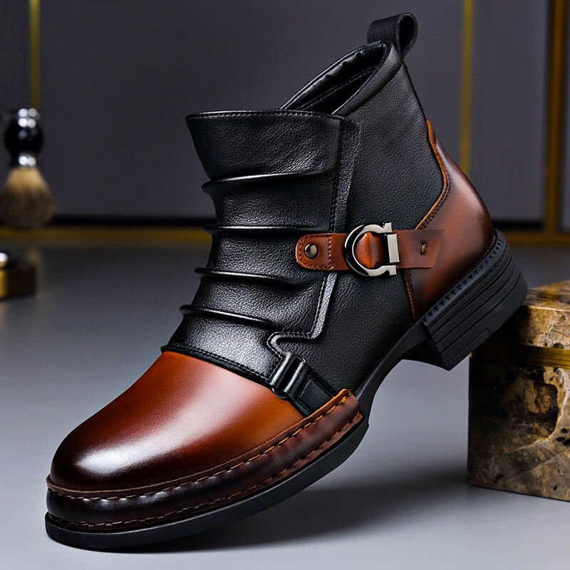 Marcus | Men's Slip-On Boots | Buckle Strap · PNY