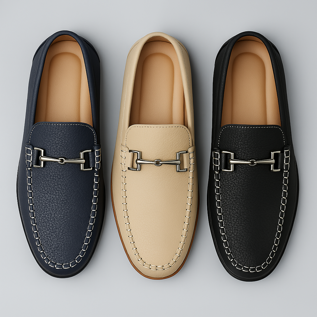 Marcus | Men's Slip-On Loafers | Metal Buckle · PNY