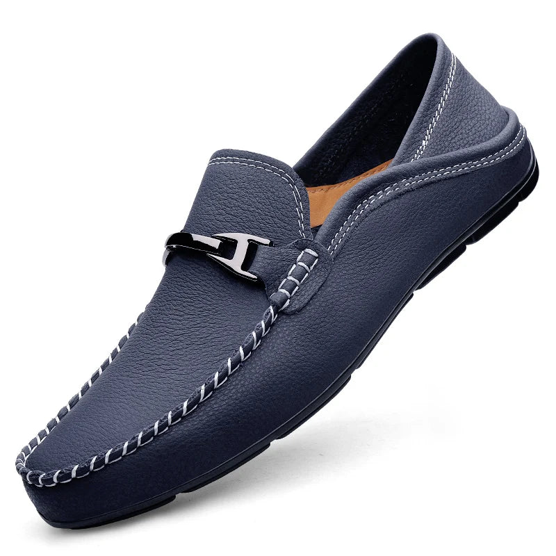 Marcus | Men's Slip-On Loafers | Metal Buckle · PNY