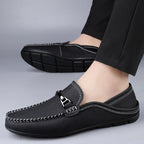 Marcus | Men's Slip-On Loafers | Metal Buckle · PNY