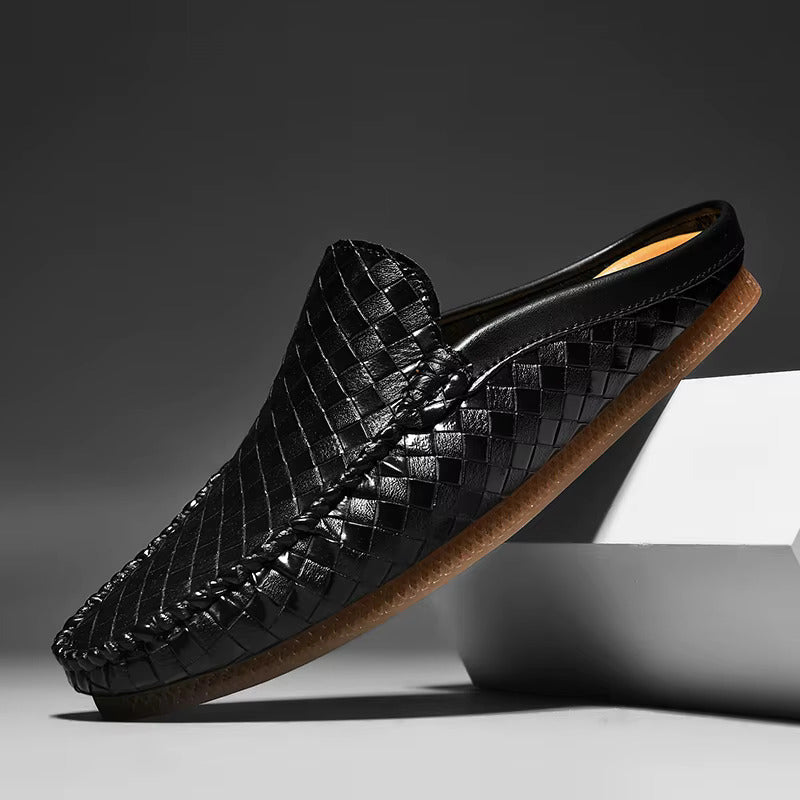 Marcus | Men's Slip-On Mules | Woven Detail · PNY