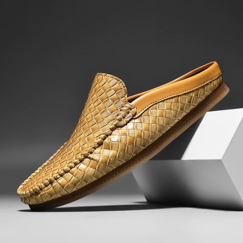 Marcus | Men's Slip-On Mules | Woven Detail · PNY