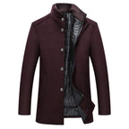 Marcus | Men's Stand-Collar Coat | Wool Blend · PNY
