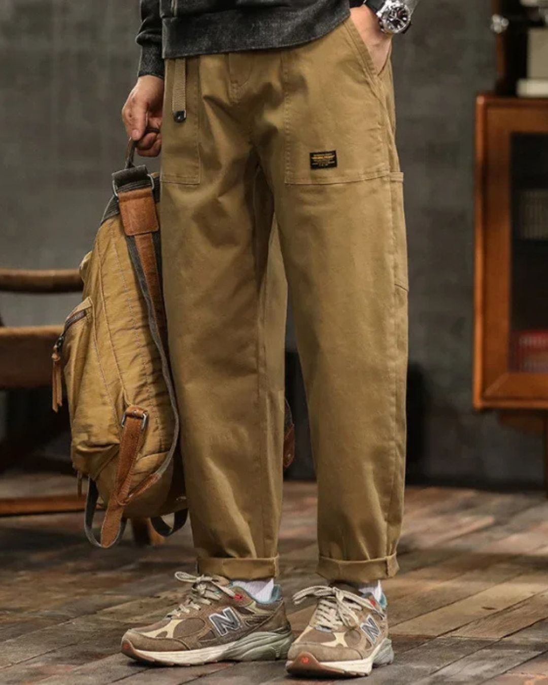 Marcus | Men's Straight-Leg Cargo Pants | Utility Pockets · PNY