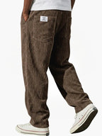 Marcus | Men's Straight-Leg Corduroy Pants | Back Pocket · PNY