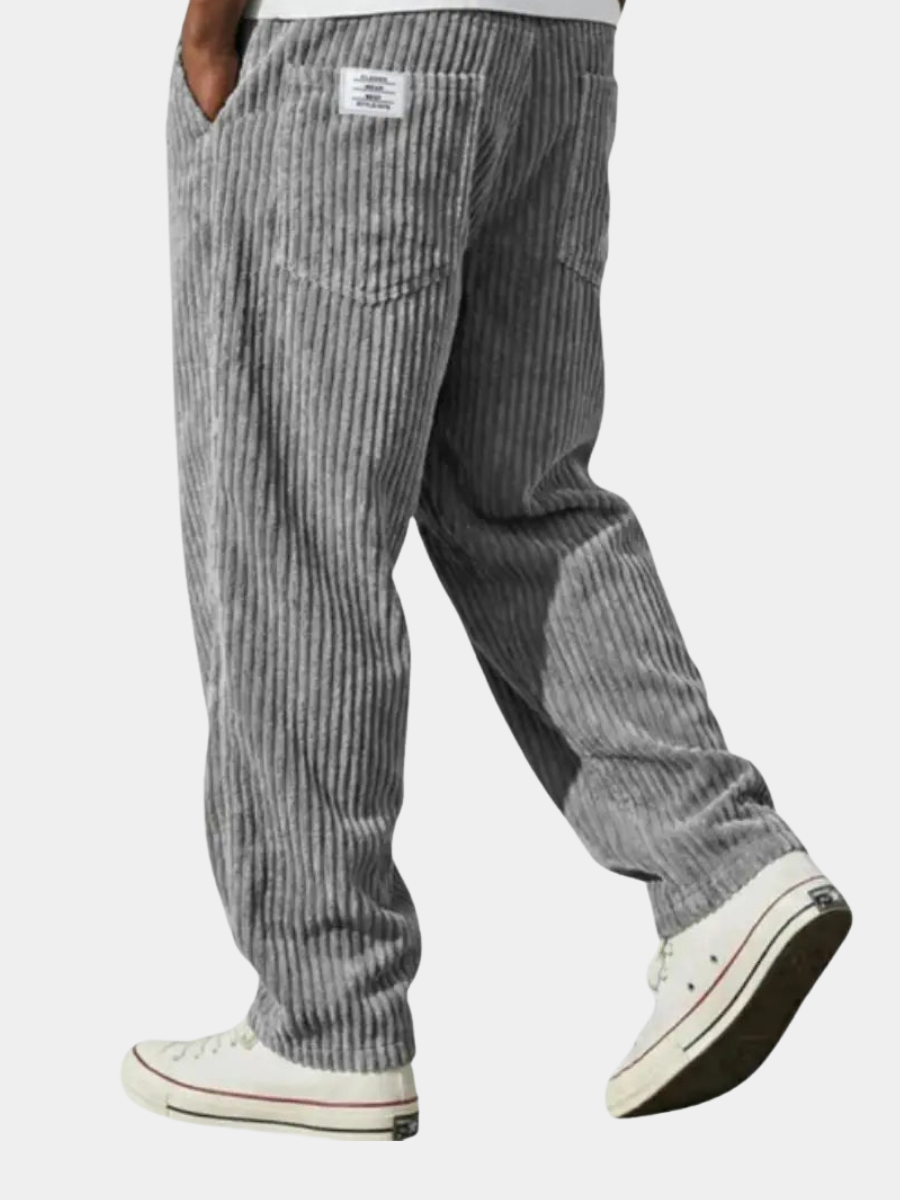 Marcus | Men's Straight-Leg Corduroy Pants | Back Pocket · PNY