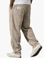Marcus | Men's Straight-Leg Corduroy Pants | Back Pocket · PNY