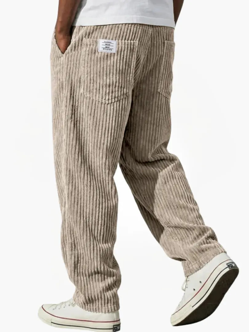 Marcus | Men's Straight-Leg Corduroy Pants | Back Pocket · PNY