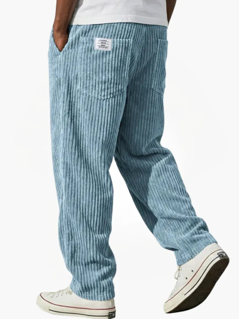 Marcus | Men's Straight-Leg Corduroy Pants | Back Pocket · PNY