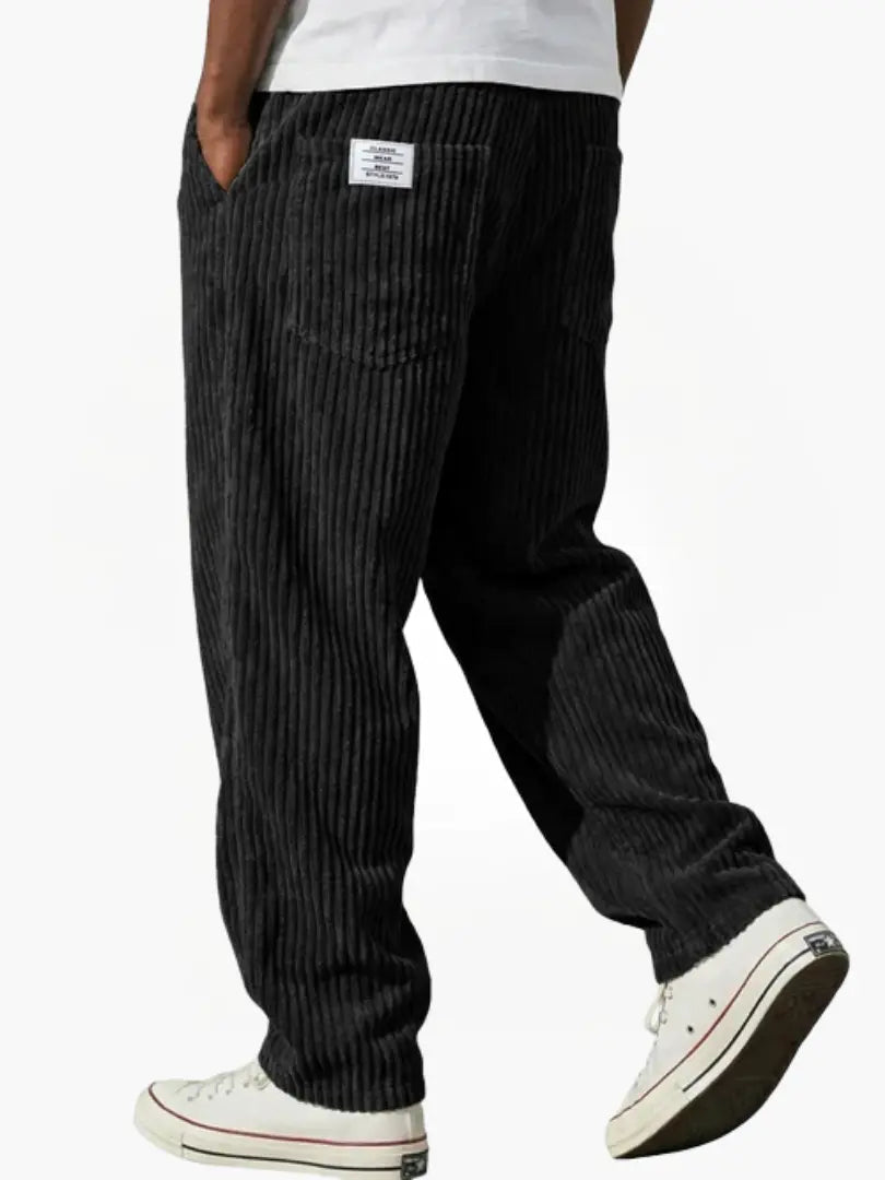 Marcus | Men's Straight-Leg Corduroy Pants | Back Pocket · PNY